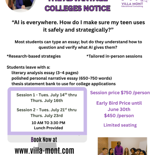 Summer AI Writing & College Prep Workshop for Teens